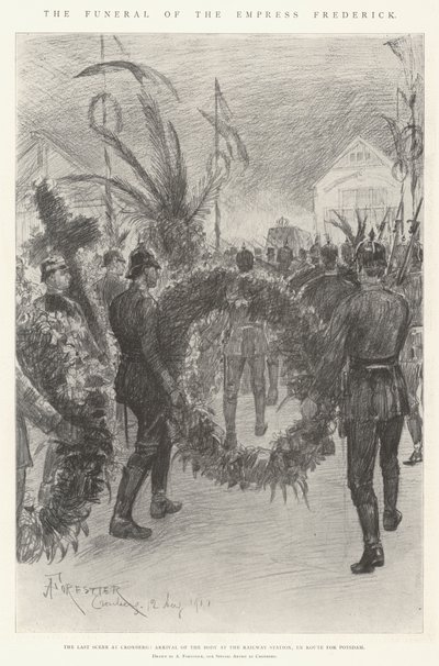 Pohřeb císařovny Frederiky od Amedee Forestier